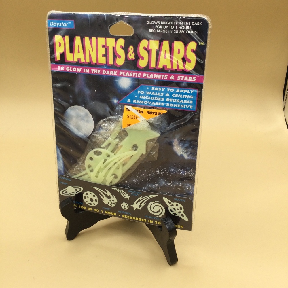 Vintage Planets & Stars 18 glow in the dark